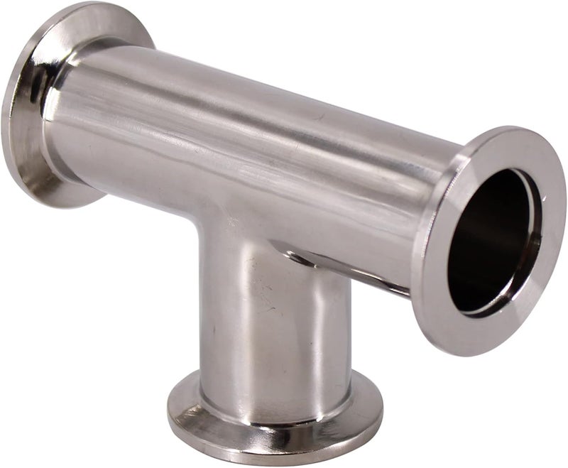 HFS (R) KF25 (NW25) Tee 3-Way Vacuum Fitting, Flange Tee, Stainless Steel 304 - Image 3